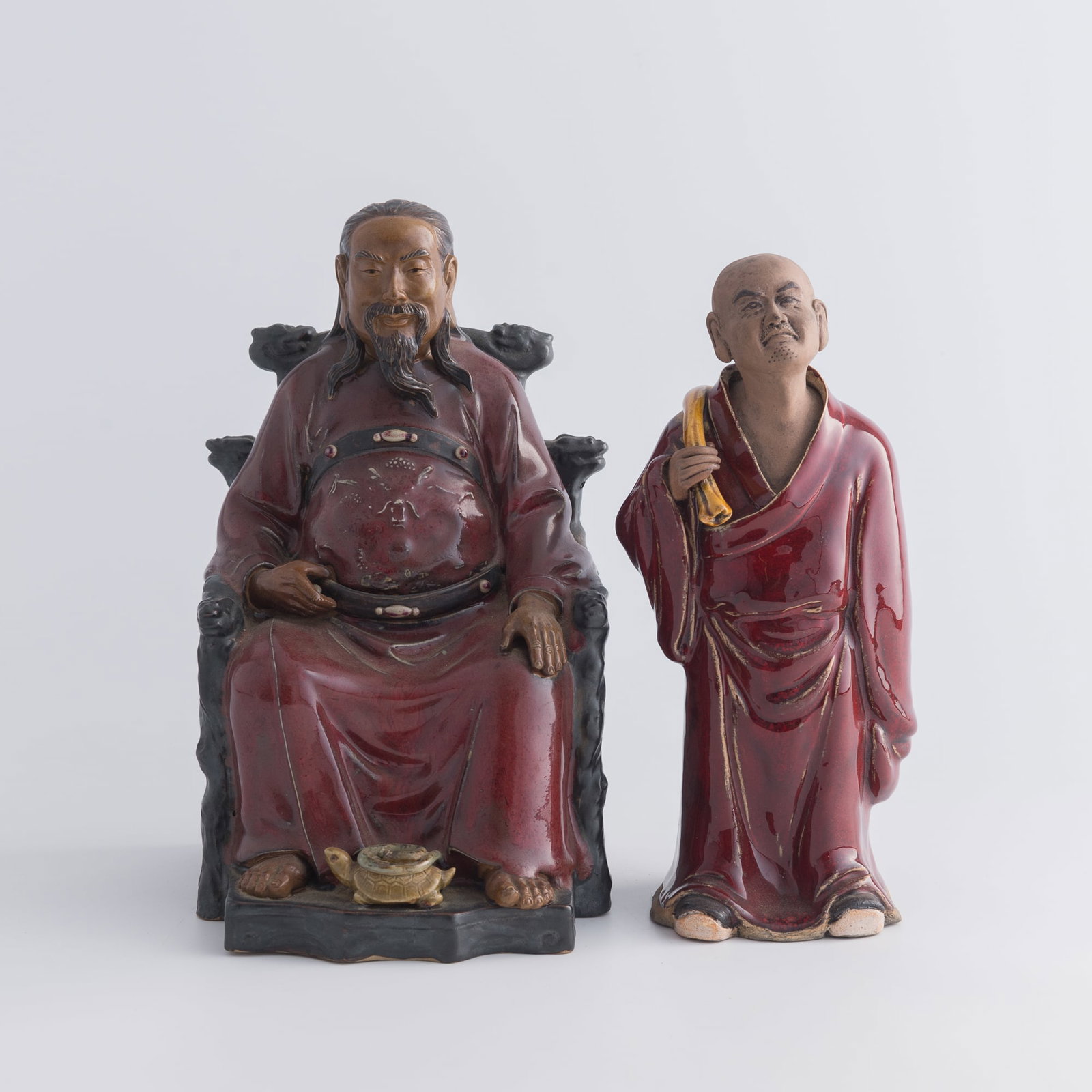 Two Chinese Shiwan ware figures - 2