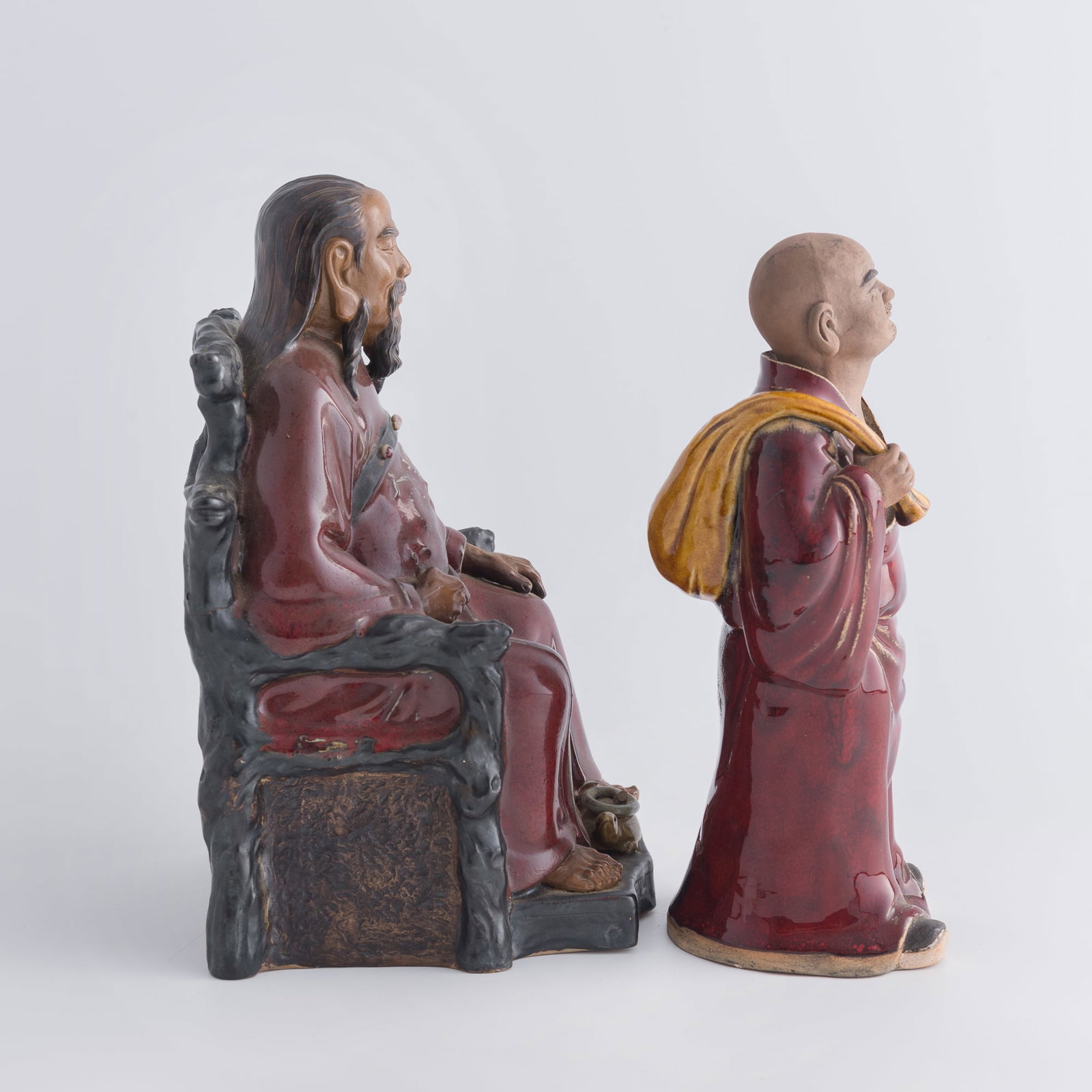 Two Chinese Shiwan ware figures - 5