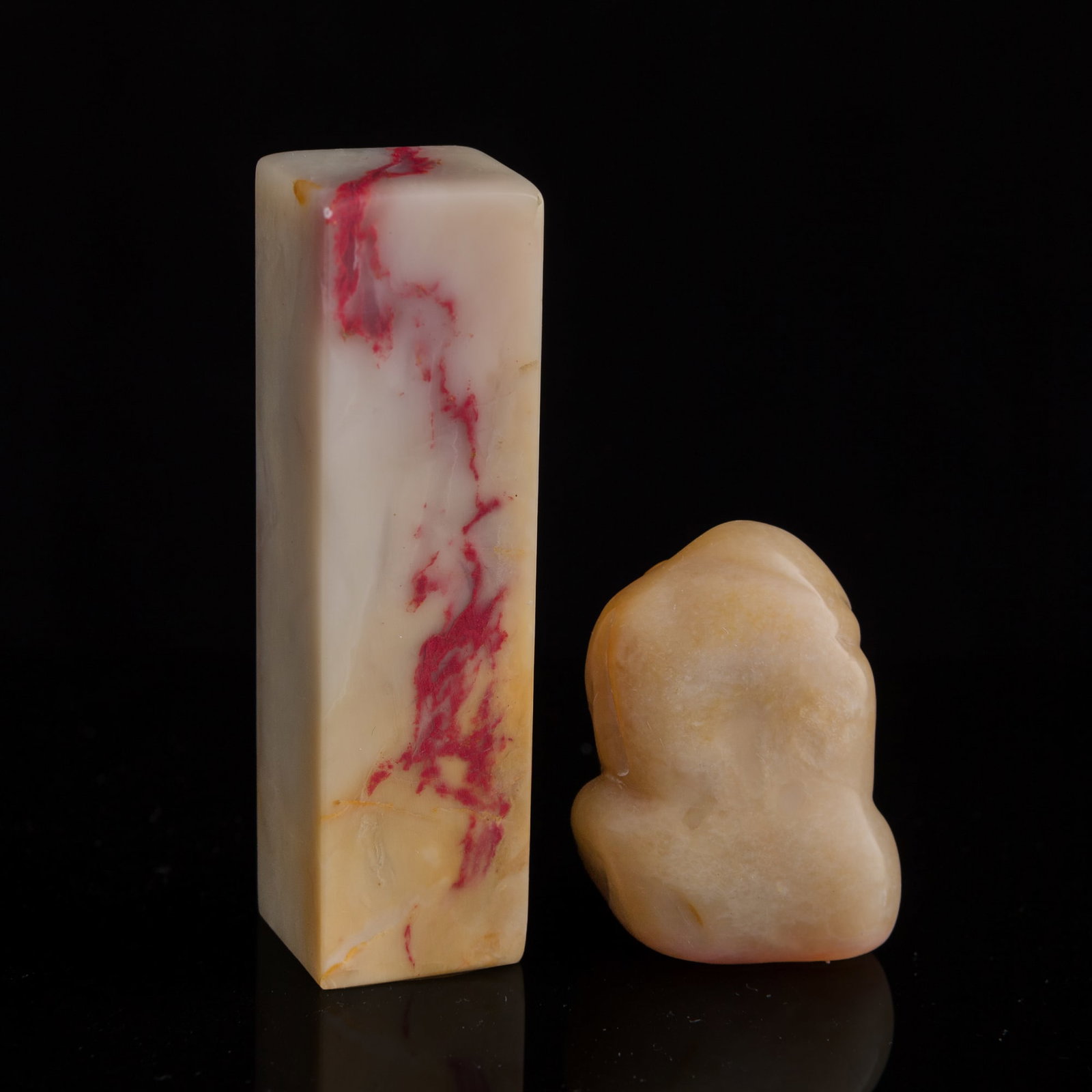 Two Chinese soapstone seals - 3