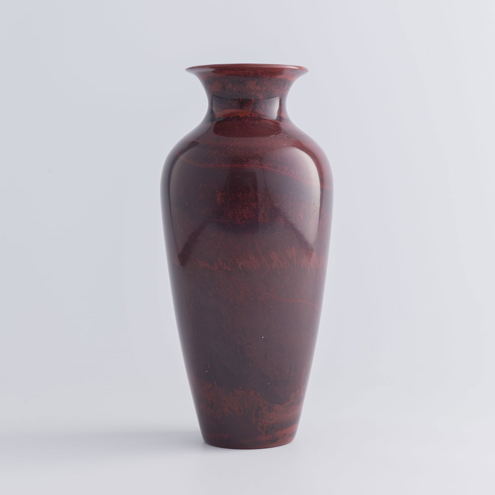 A Chinese glass vase, 19th century: A Chinese glass vase 19th century H: 9 7/8, Dia: 4 3/4 in. (H: 25.1, Dia: 12.1 cm.) Private collection, Pennsylvania. Click here for high resolution im