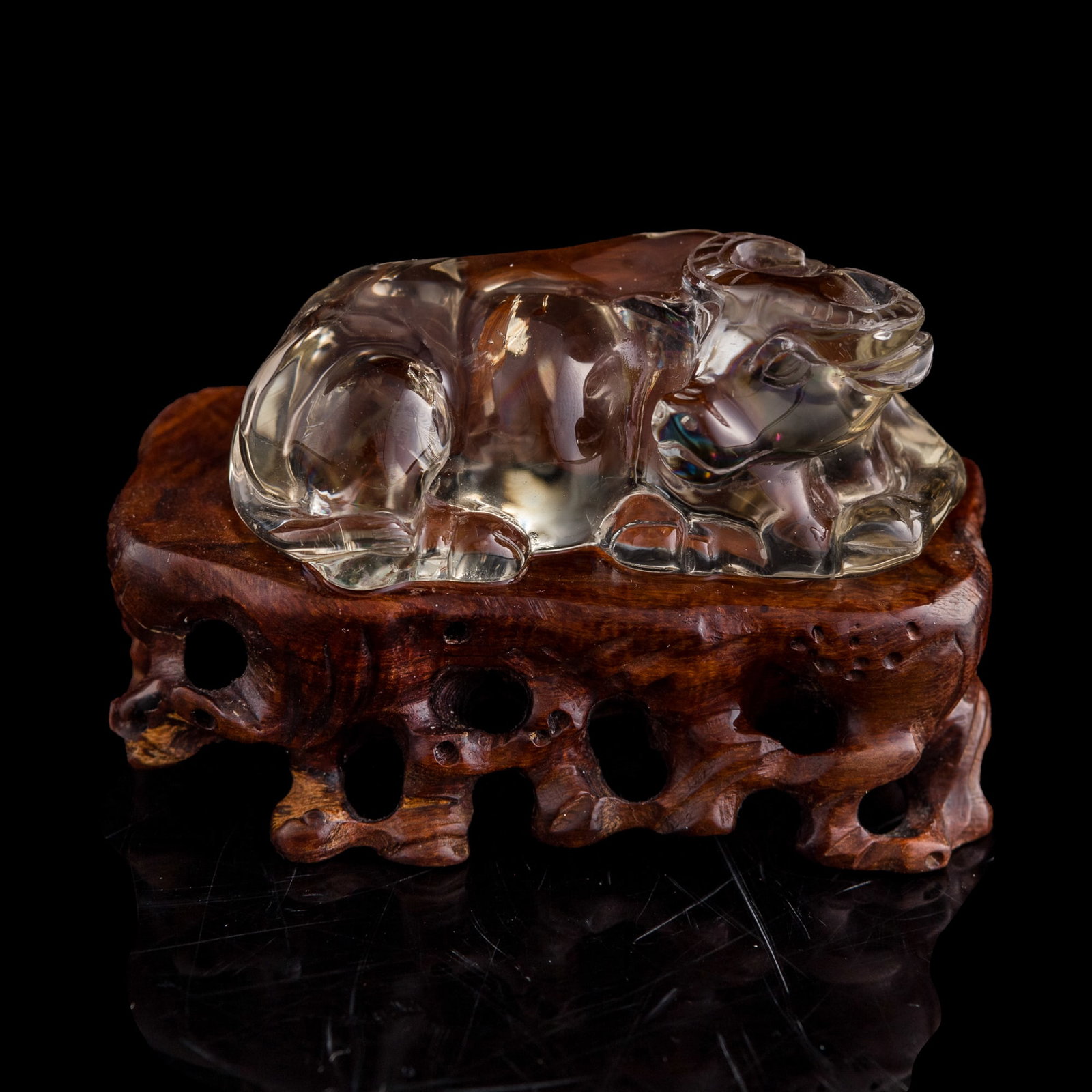 Five assorted hardstone carvings - 12