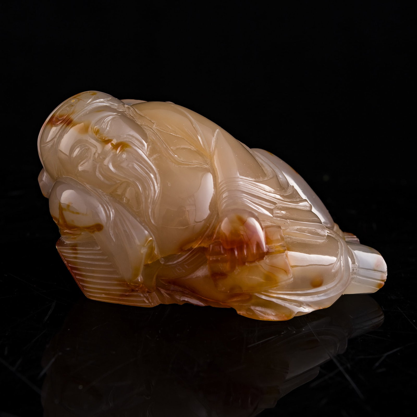 Five assorted hardstone carvings - 8