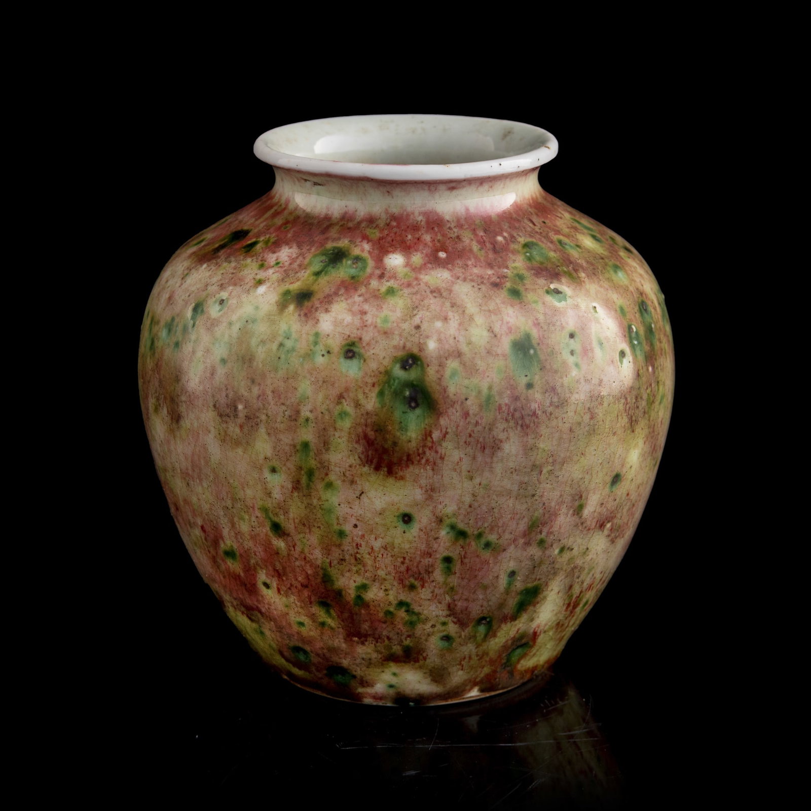 A Chinese peachbloom-glazed jar, Qing dynasty (1 of 9)