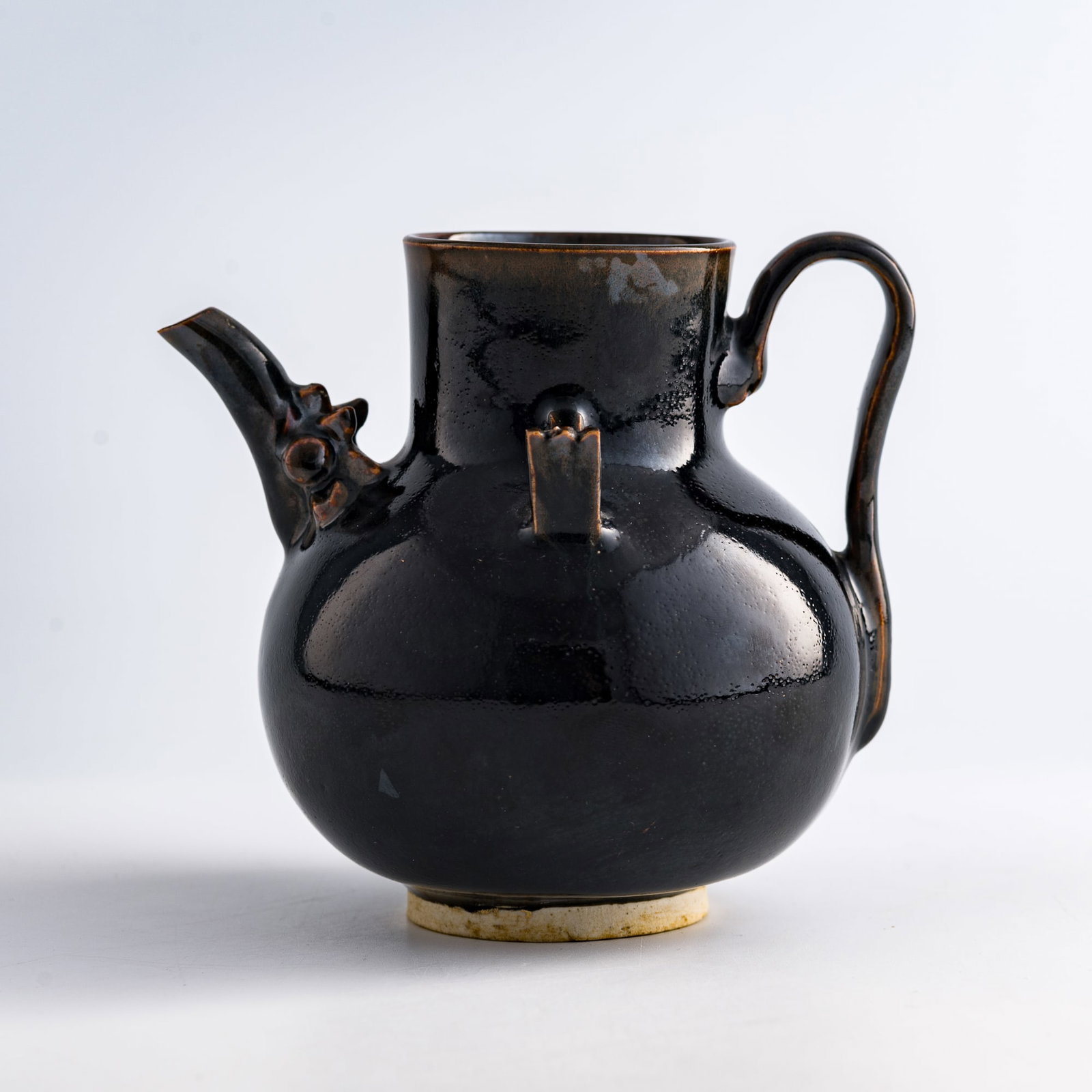 A Chinese black-glazed dragon spout ewer, Song dynasty (1 of 8)