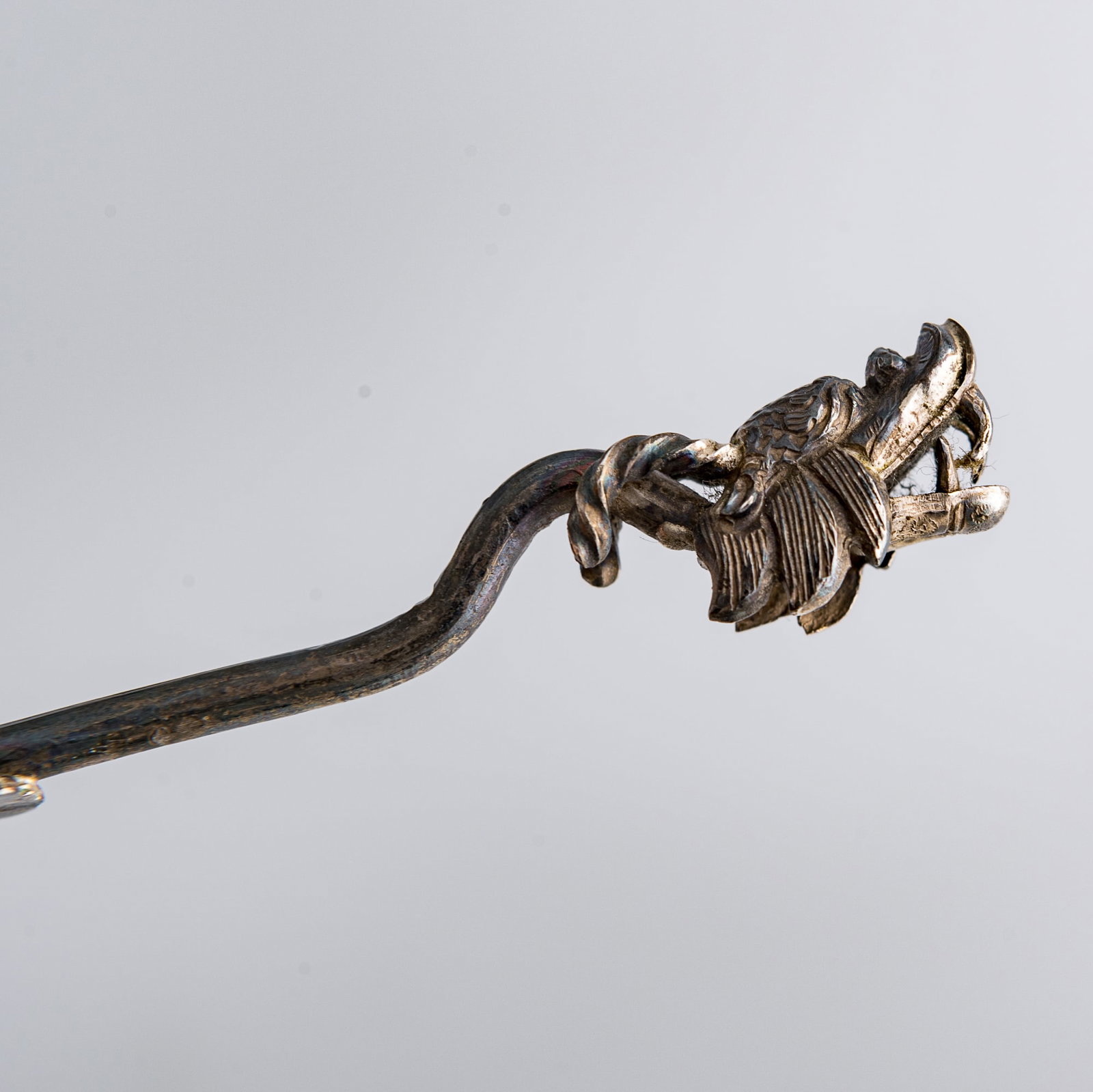 Five assorted Chinese silver objects, 19th century - 11