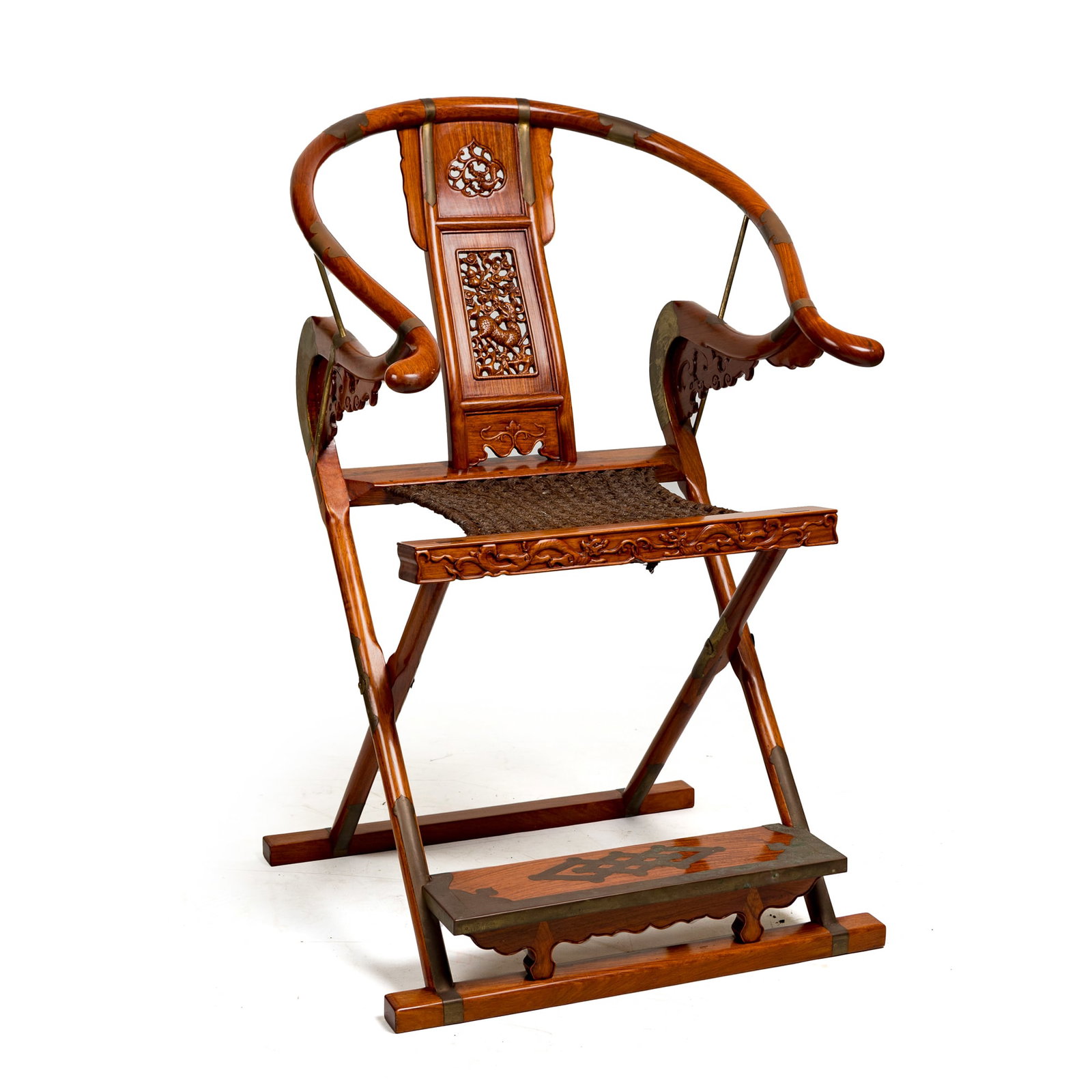 A Chinese huanghuali folding armchair (1 of 8)