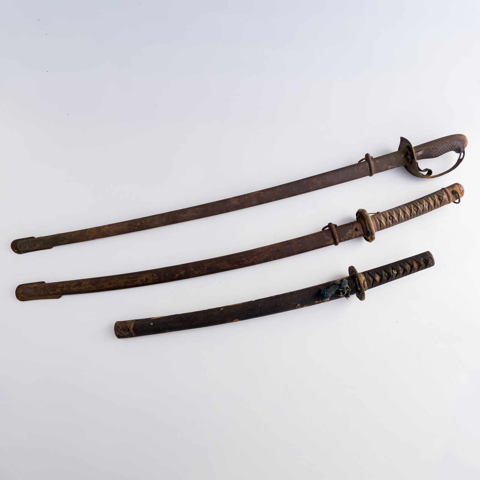Three Japanese swords, late 19th/early 20th century (1 of 13)