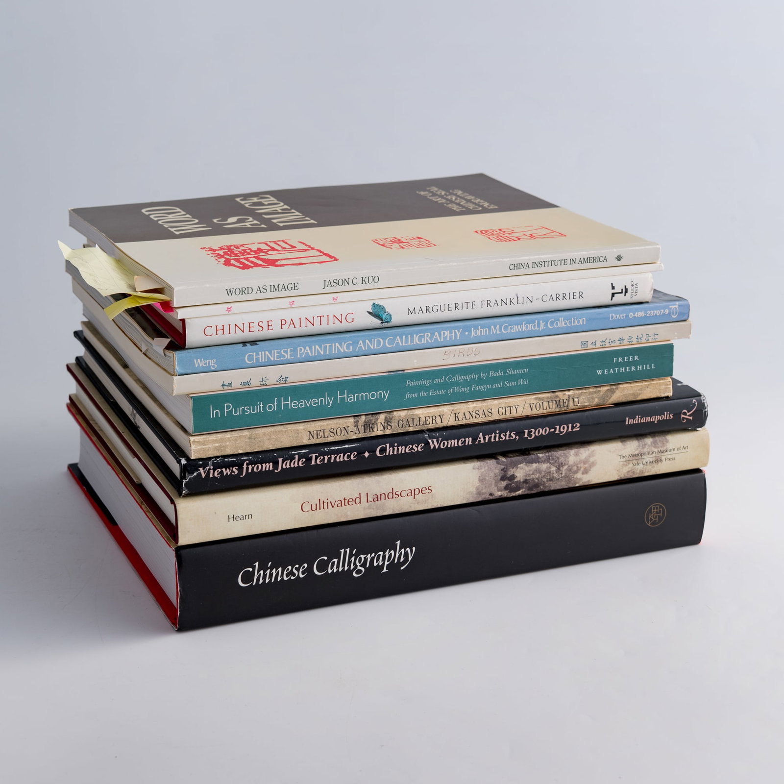 A group of ten books on Chinese painting and calligraphy (1 of 4)