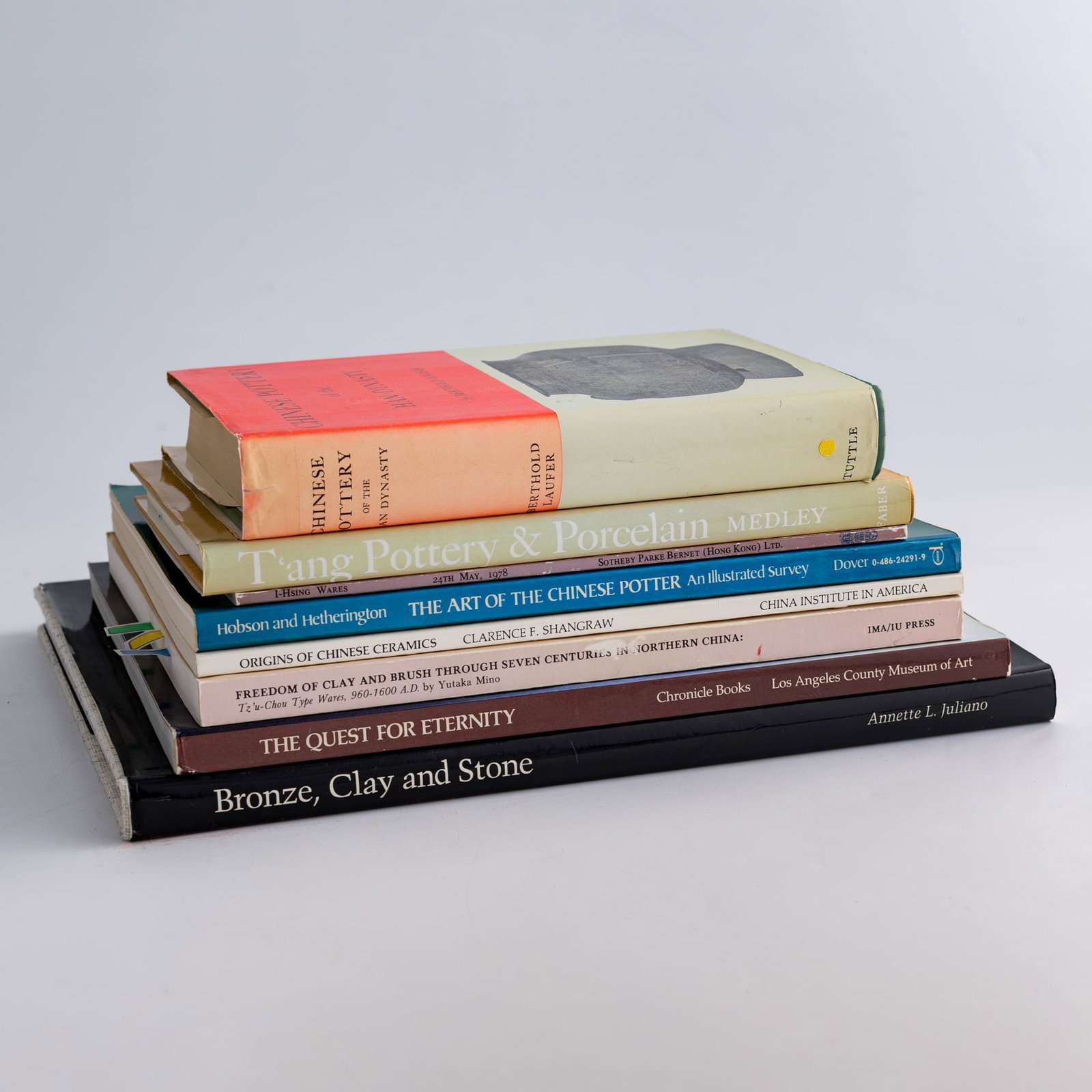A group of eight English-language books on Chinese ceramics and works of art (1 of 4)