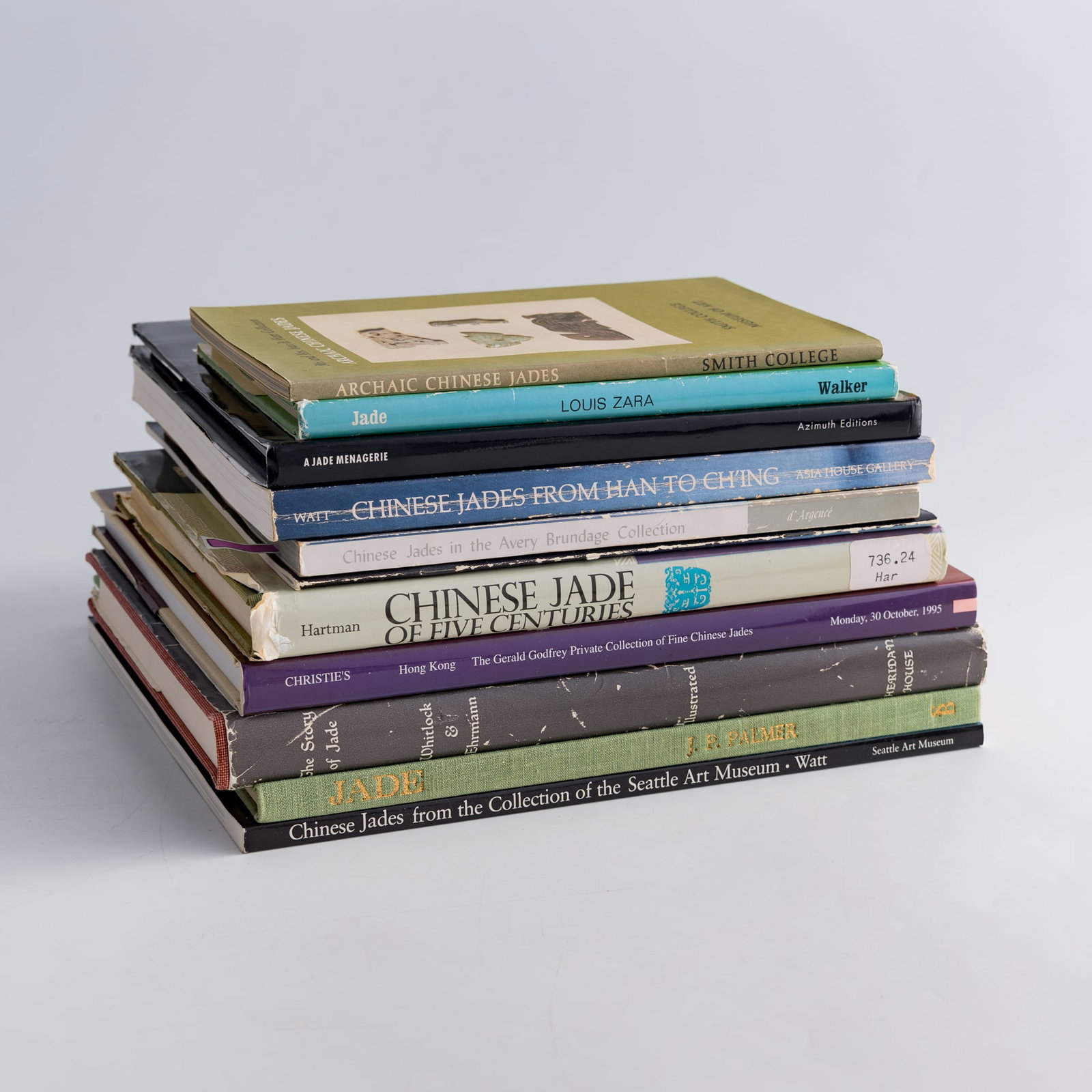 A group of eleven English-language books on Chinese jade (1 of 4)