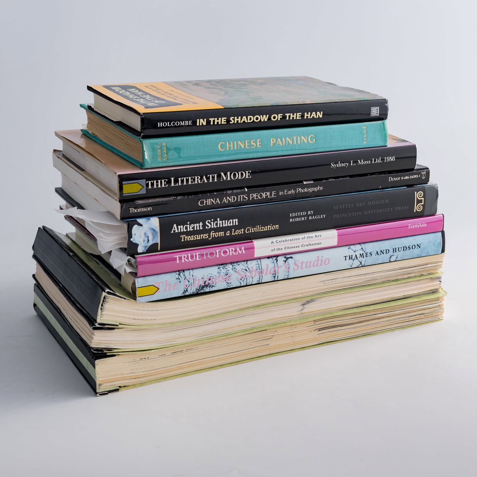 A group of ten books on Chinese language, art and culture: A group of ten books on Chinese language, art and culture Consists of In The Shadow of the Han by Charles Holcombe (1994); Chinese Painting by Peter C. Swann and PIerre Tisne (1958); The Literati Mode