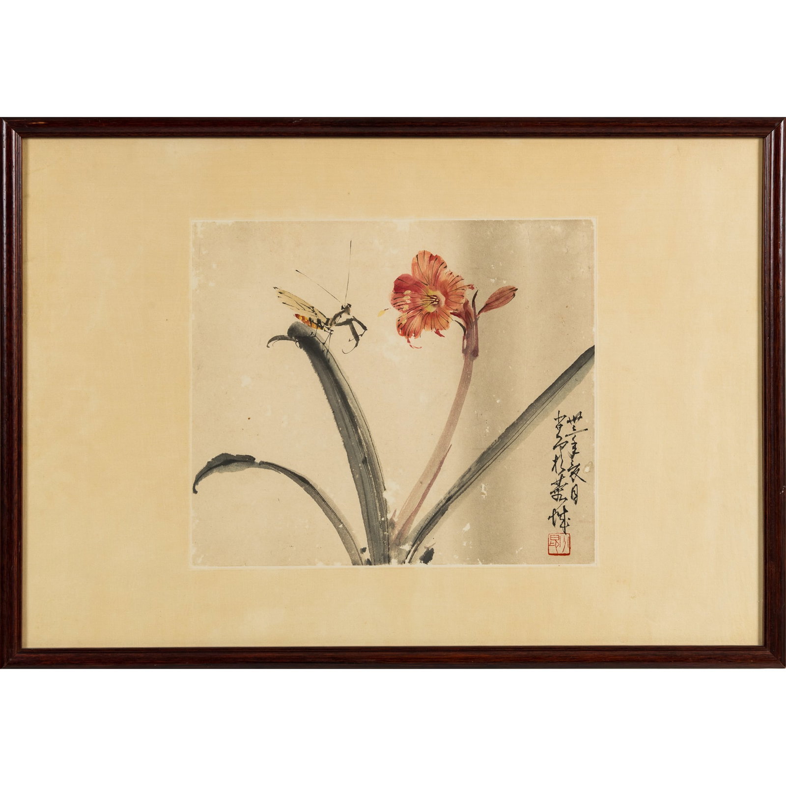 A Chinese 'flower' and 'insect' painting, by Zhao Shao'ang (1905-1998) (1 of 5)