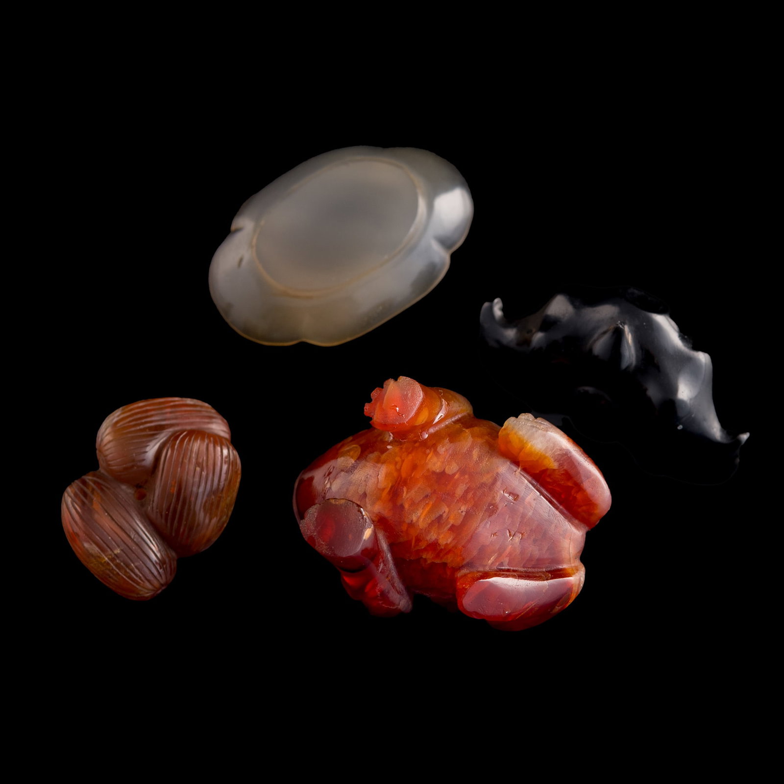 Four assorted Chinese agate objects, Ming/Qing dynasty - 2