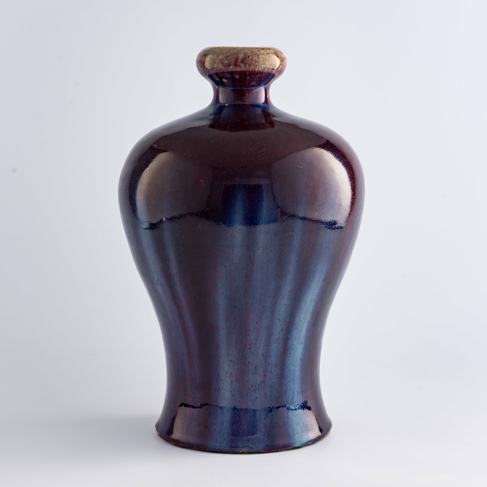 A Chinese flambe-glazed meiping vase, early 19th century (1 of 9)