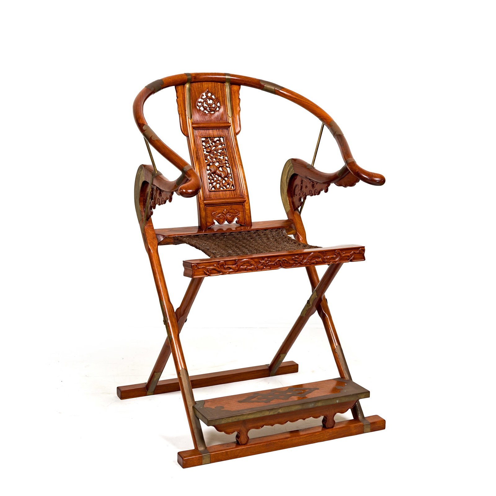 A Chinese huanghuali folding armchair (1 of 8)