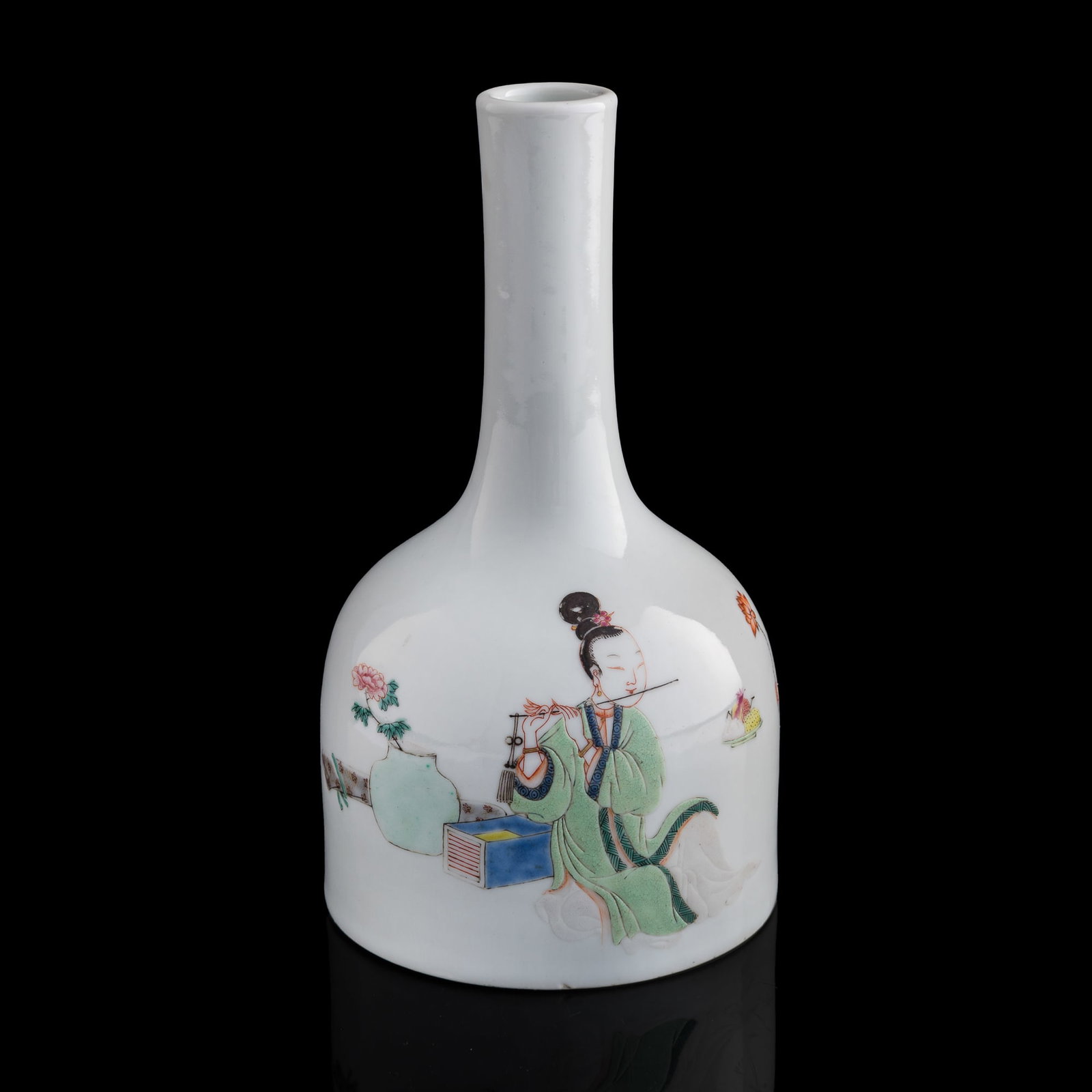 A Chinese famille rose bell-shaped zun, Yongzheng period, Qing dynasty (1 of 11)