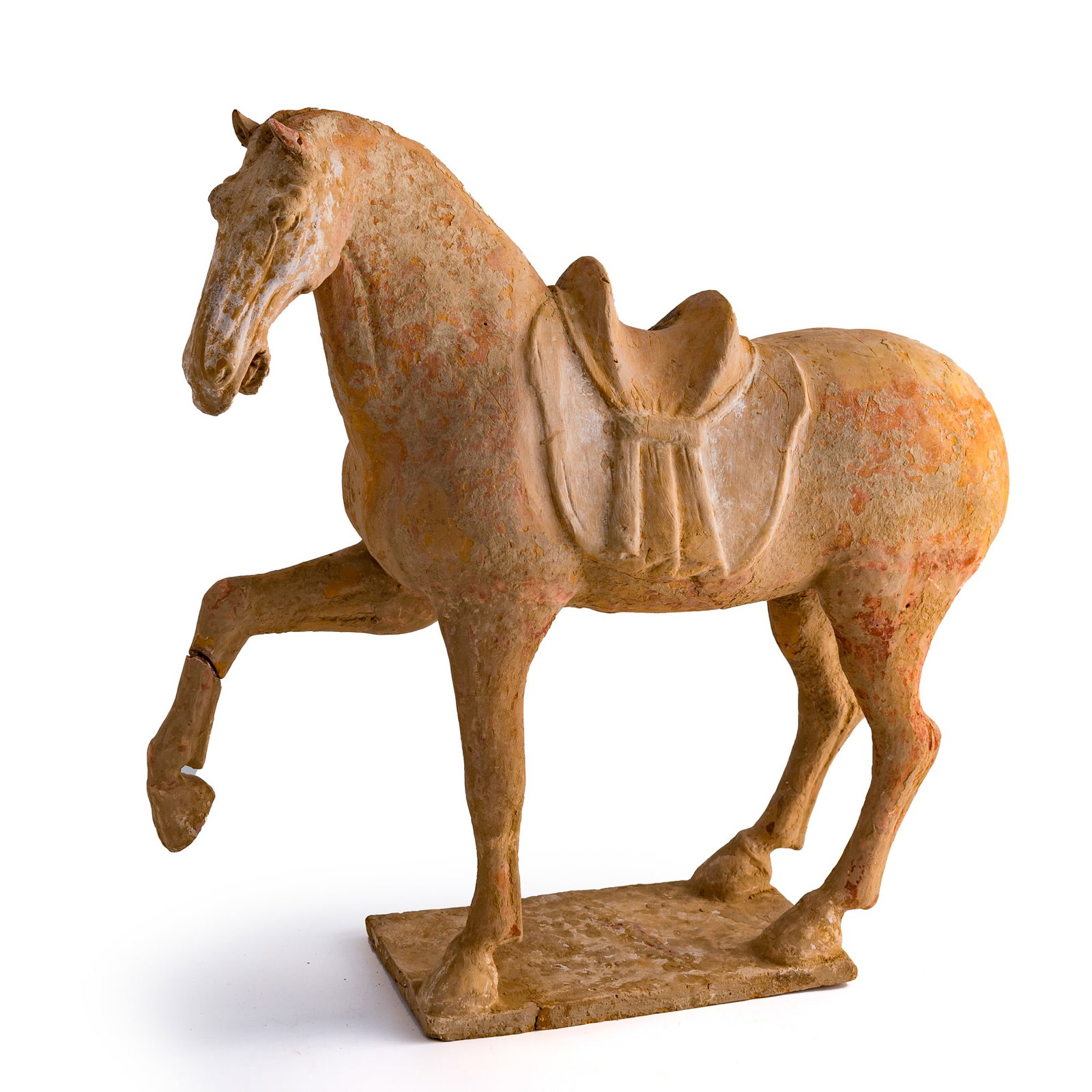 A Chinese pottery horse, Tang dynasty (1 of 10)