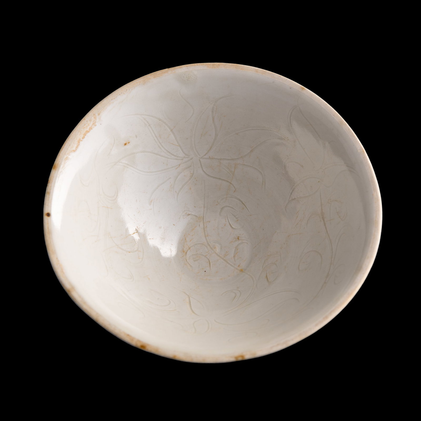 A Chinese carved qingbai bowl, Song dynasty (1 of 8)