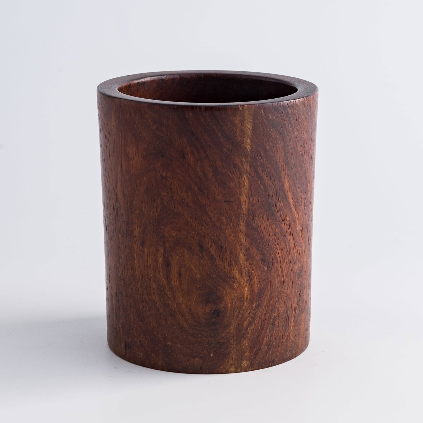 A Chinese huanghuali brush pot, 18th century (1 of 8)