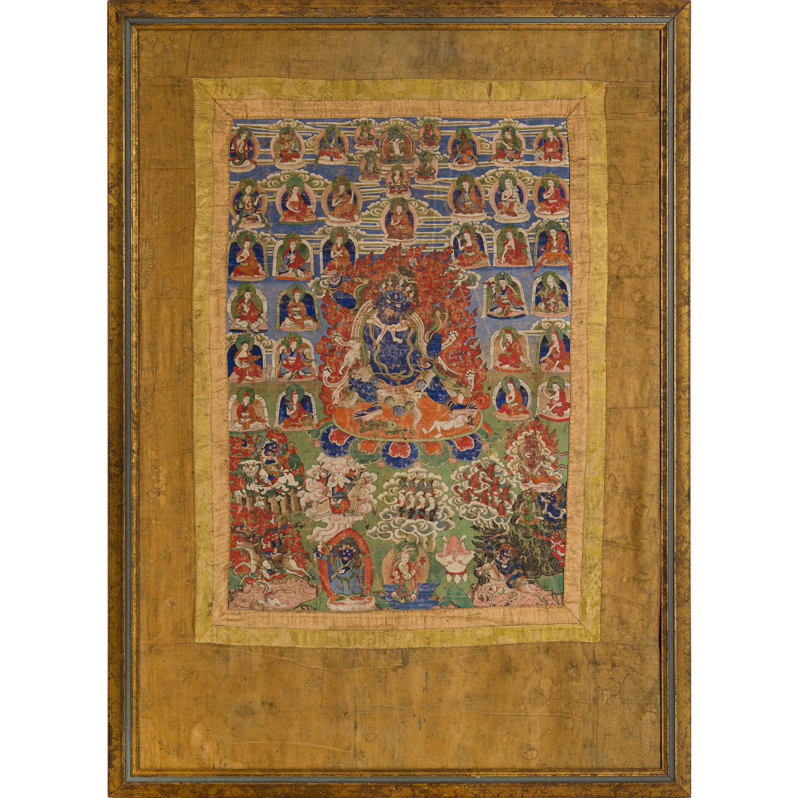 A Tibetan Mahakala Thangka, 18th century (1 of 6)