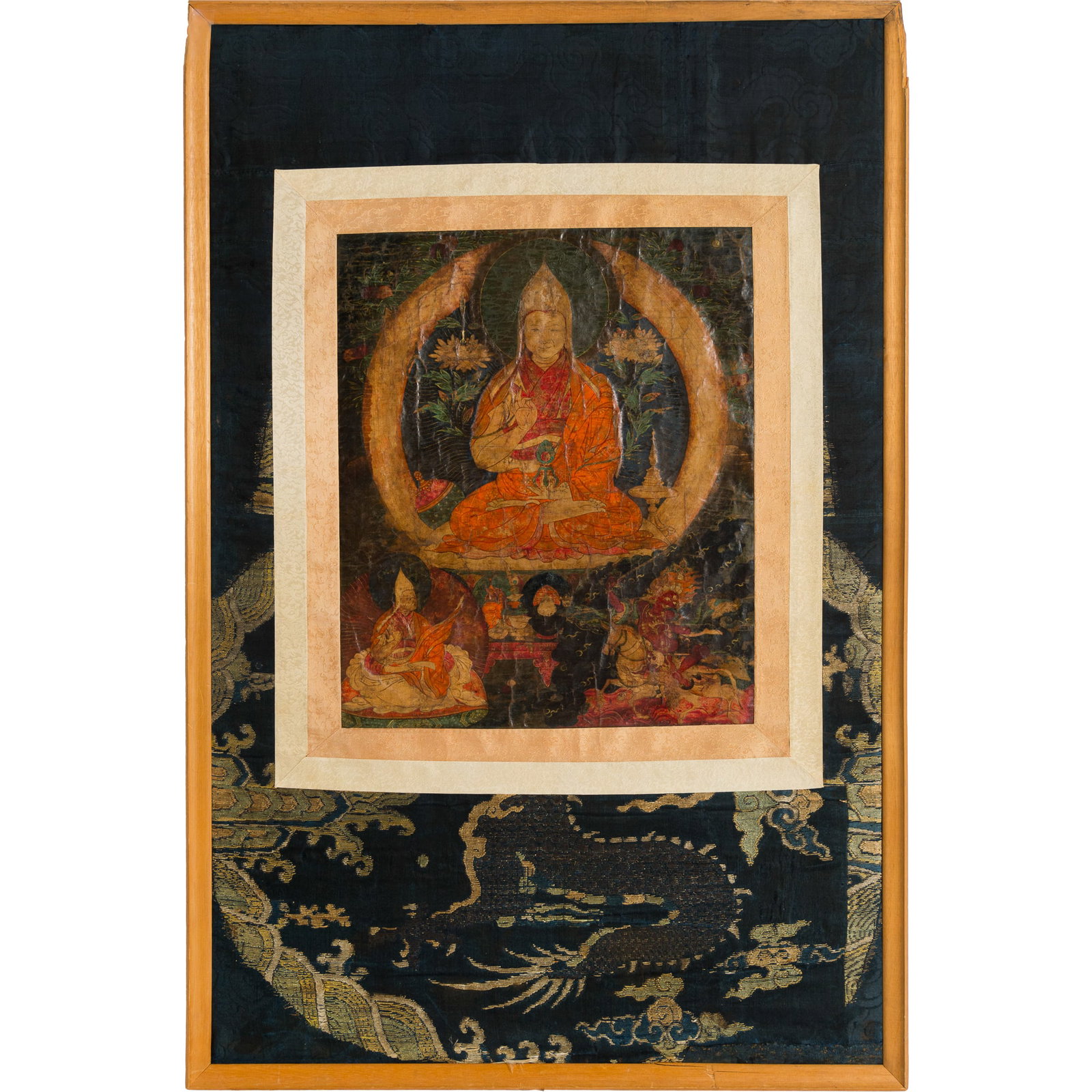 A Tibetan Thangka, 18th century (1 of 4)
