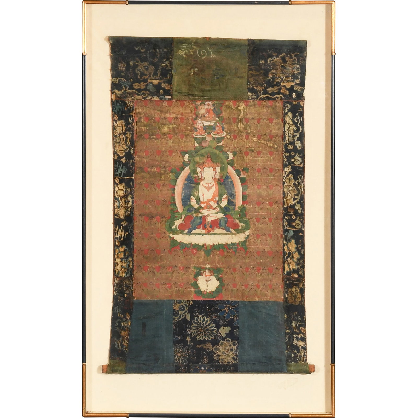 A Tibetan Thangka, 18th century or earlier (1 of 7)