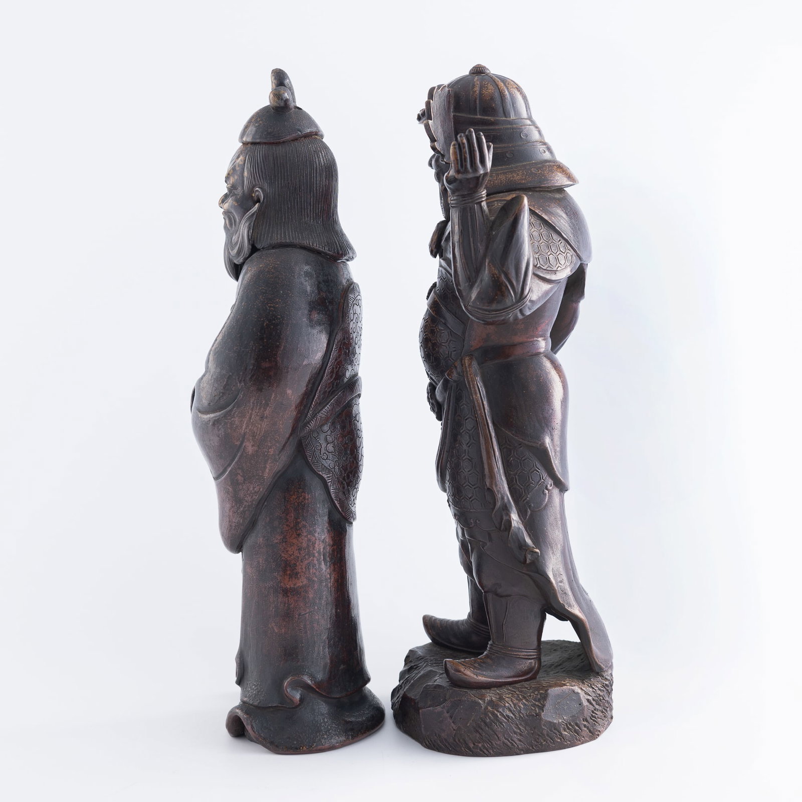 Two Japanese pottery figures, 19th century - 2