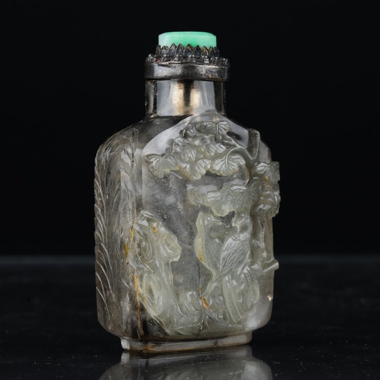 A Rock Crystal Snuff Bottle, 19th Century (1 of 9)