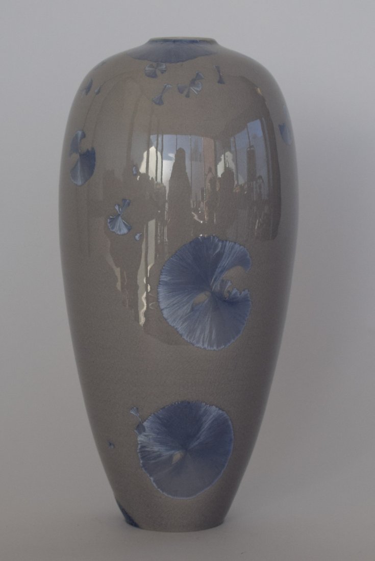 Sid Oakley Grey Crystalline Glaze Vase (1 of 5)