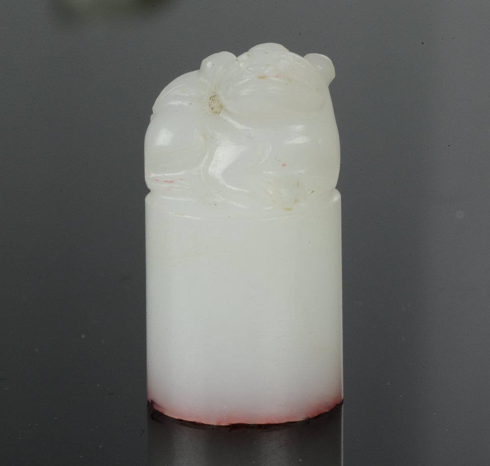A White Jade Stamp, 18th - 19th Century (1 of 7)