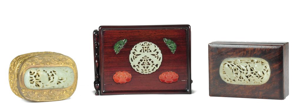 A Group of Three Chinese Jade Items (1 of 6)