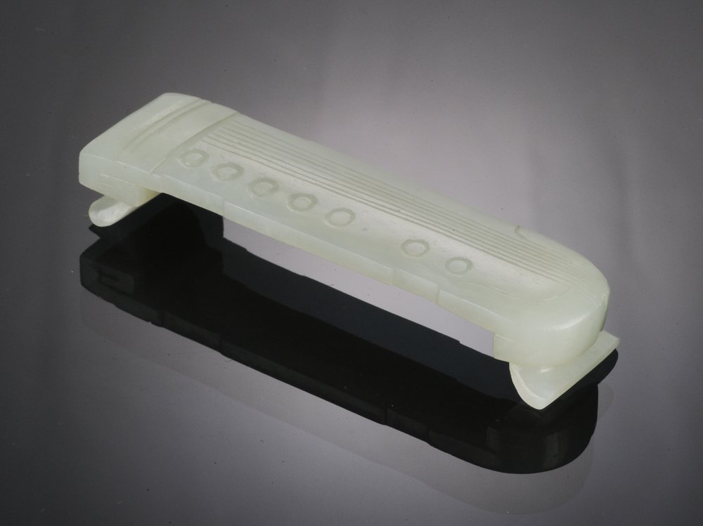 Carved White Jade Guqin (1 of 9)