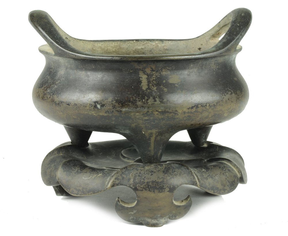 Bronze Incense Burner with Original Stand (1 of 7)