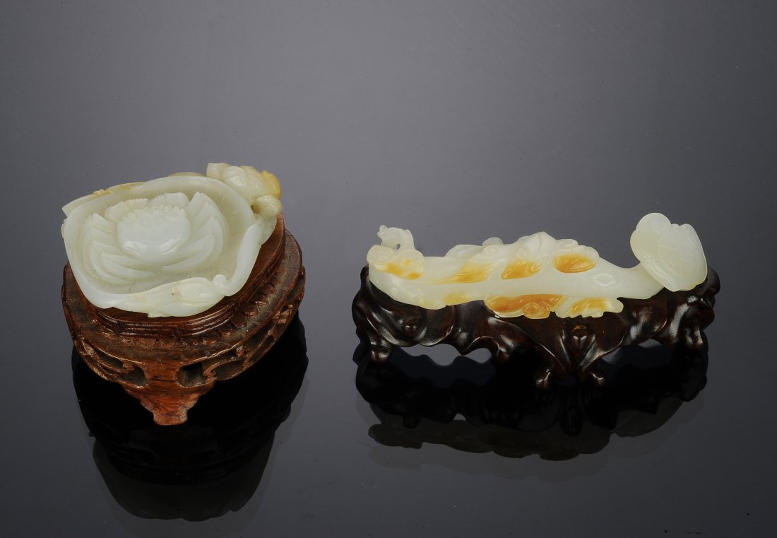 Two White Jade Carvings, 18th - 19th Century (1 of 2)