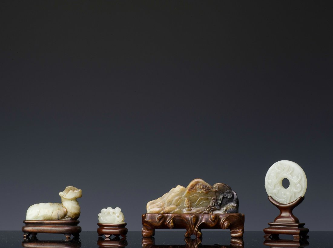 Four Jade Carvings, Ming - Qing Dynasty (1 of 1)
