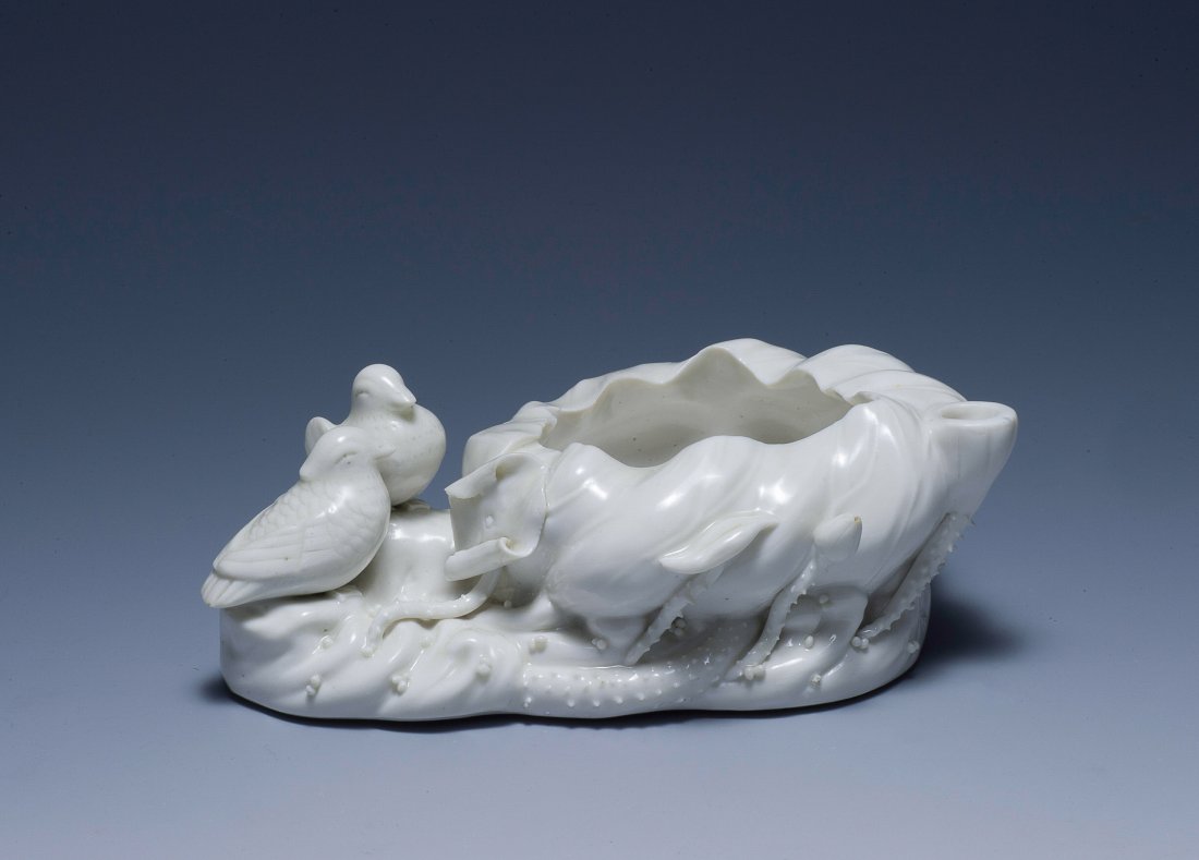 Blanc de Chine Brush Washer, Early 19th-20th C. (1 of 8)