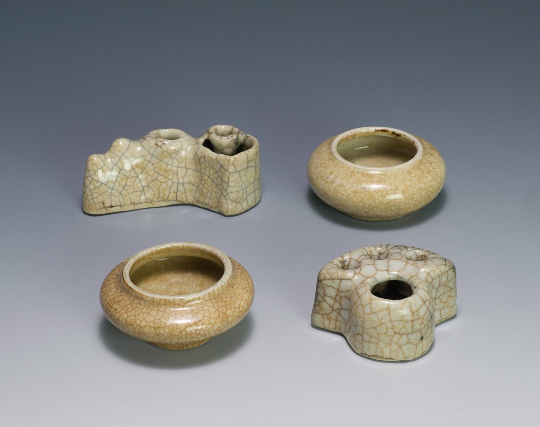 4 Ge Glazed Scholars Items, 18th - 19th C. (1 of 10)