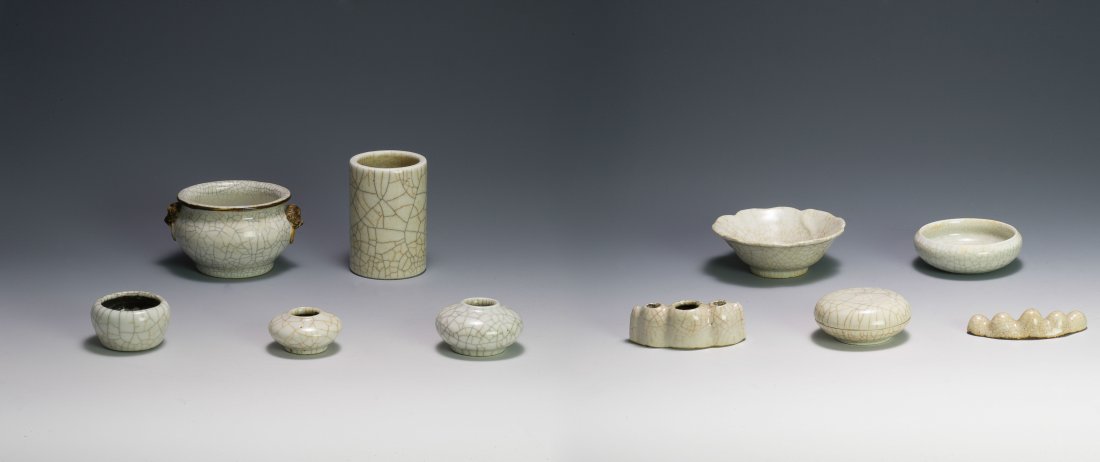 10 Ge Glazed Scholars Items, 18th - 19th C. (1 of 10)