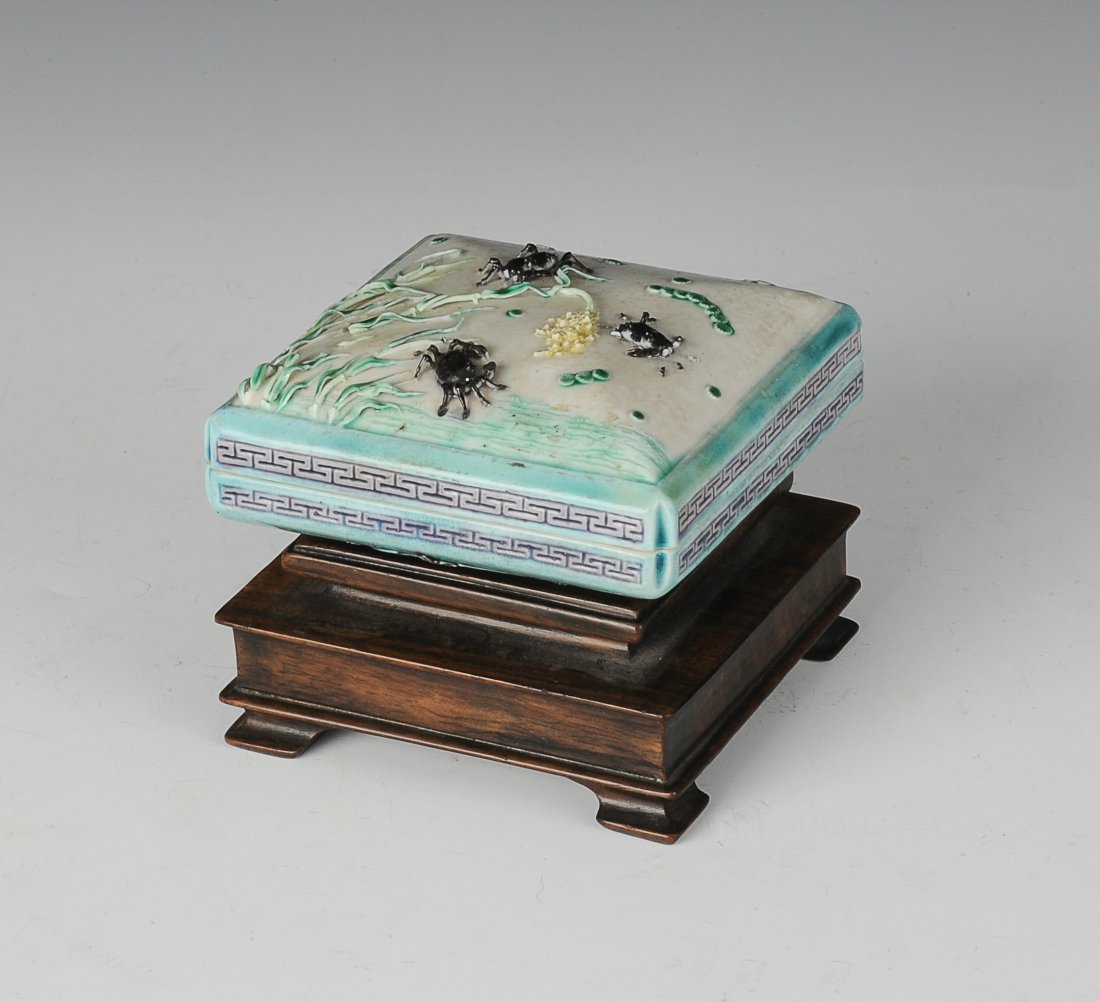Seal Box w/ Wooden Stand, Late 19th Century (1 of 8)