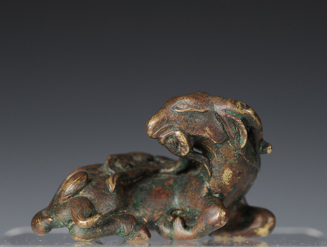 Bronze Goat Figurine, Ming Dynasty (1 of 3)