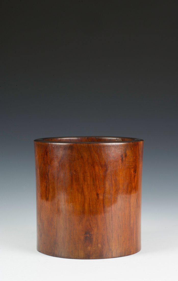 Huanghuali Brush Pot, 17th - 18th Century (1 of 8)