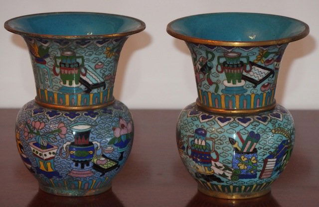 ANTIQUE VASE CHINESE CLOISONNE (1 of 6)