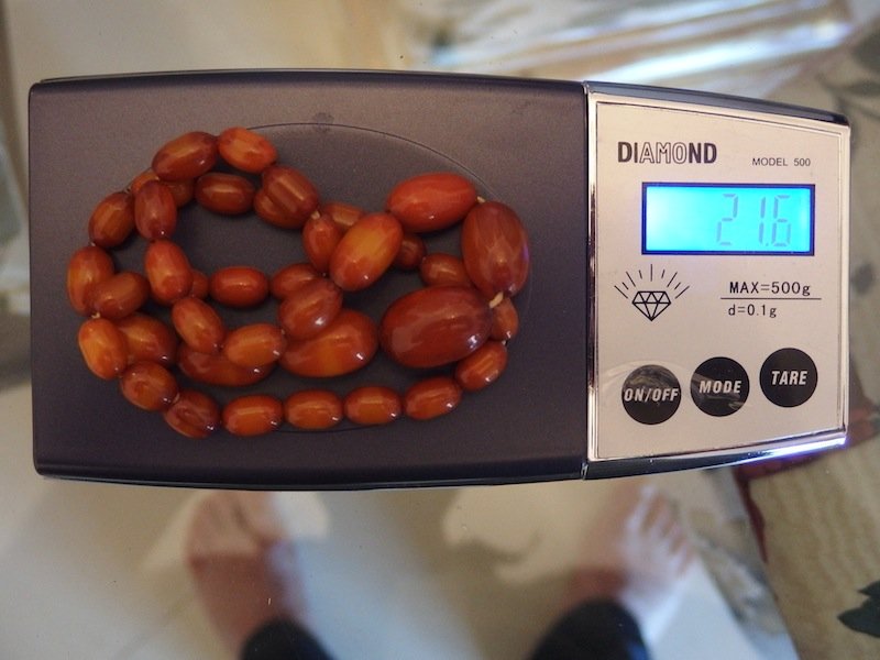 Art Deco Butterscotch Baltic Amber necklace (1 of 8)