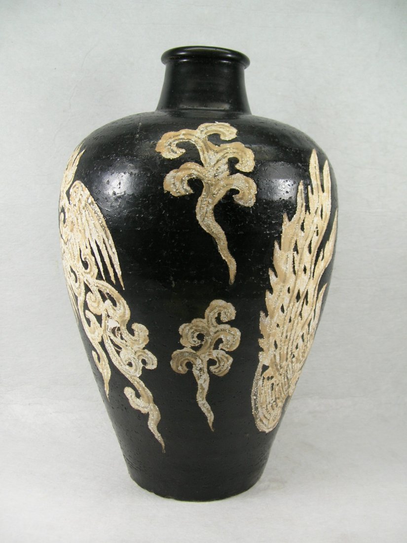 Large Jizhou Ware Meiping with Phoenix Song Dynasty (1 of 10)