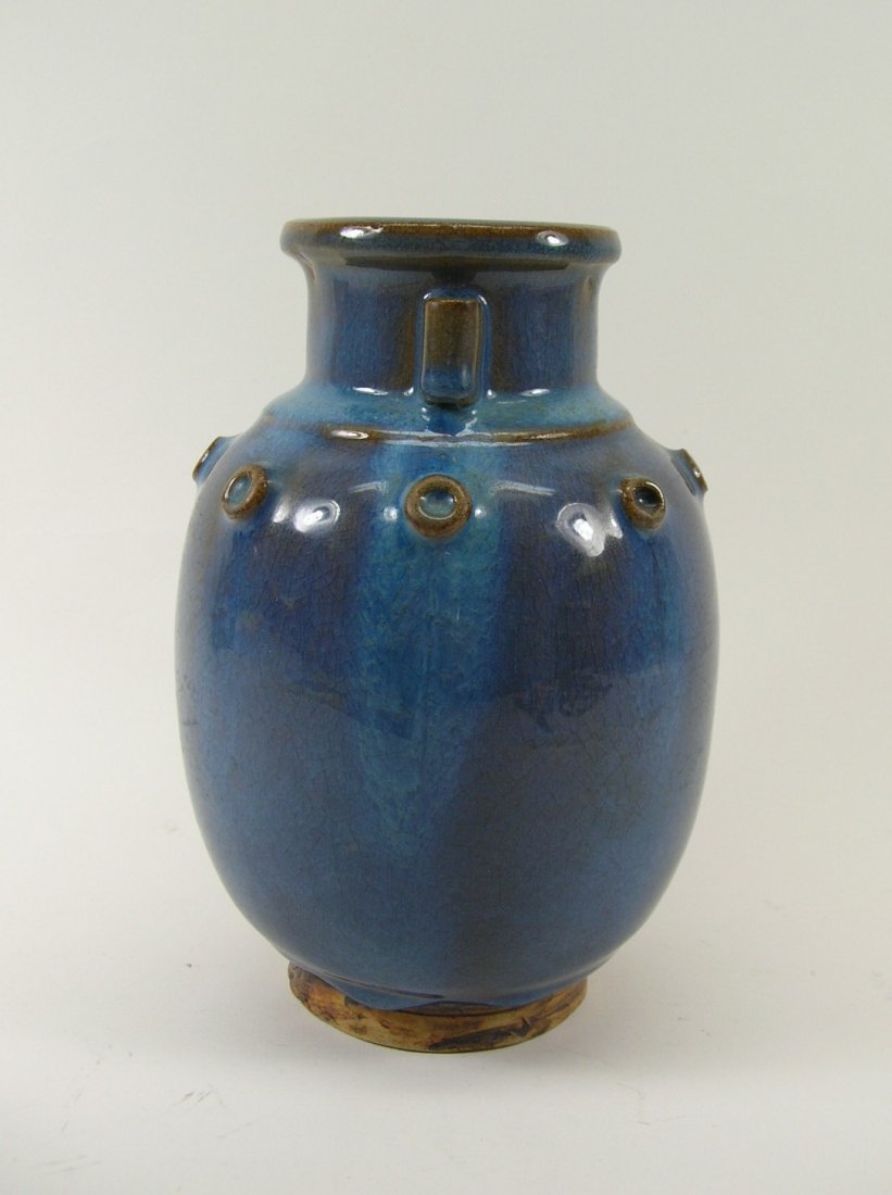 Antique Chinese Small Junyao Stoneware Vase (1 of 10)