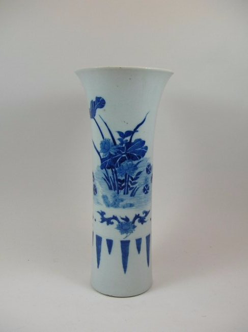 Chinese Blue and White Gu-Form Vase (1 of 9)