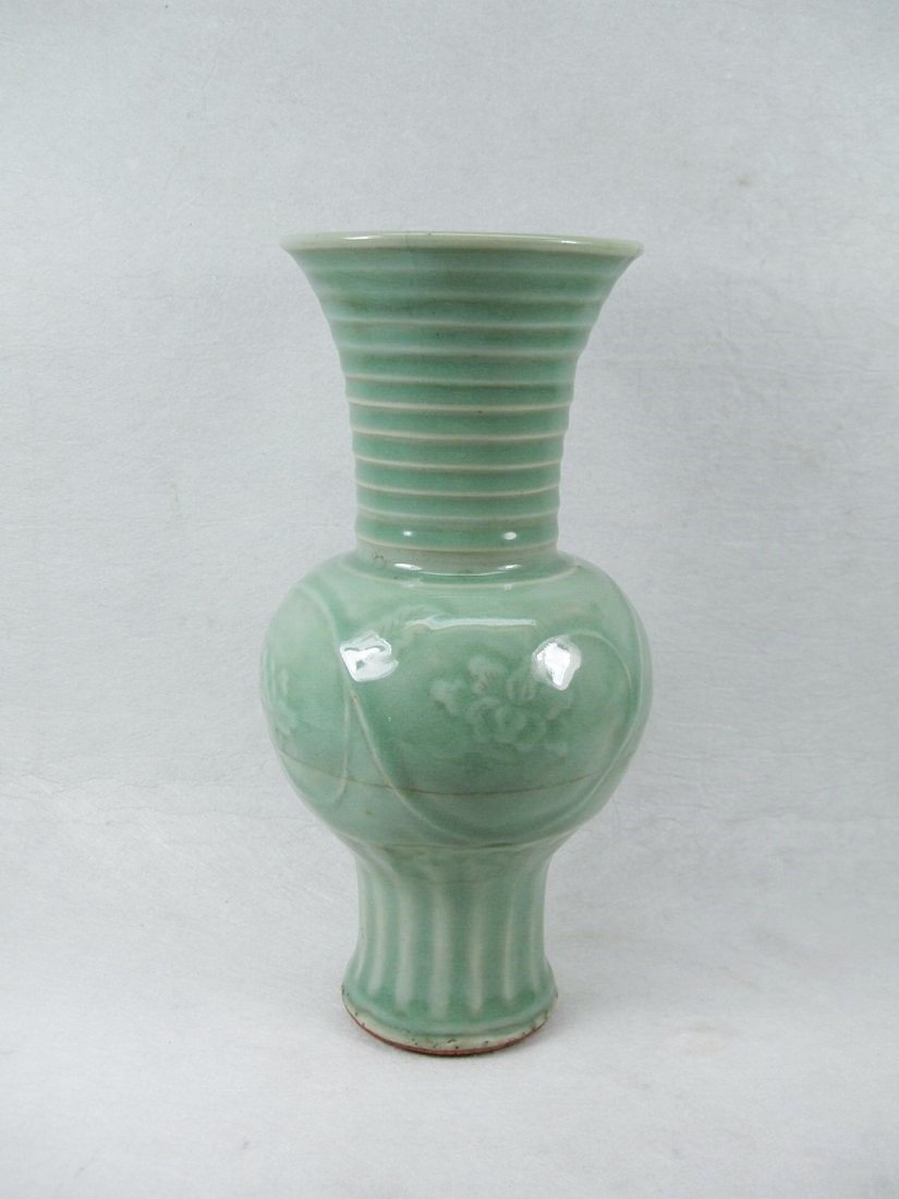 Ming Dynasty Longquan Celadon Beaker Vase (1 of 10)