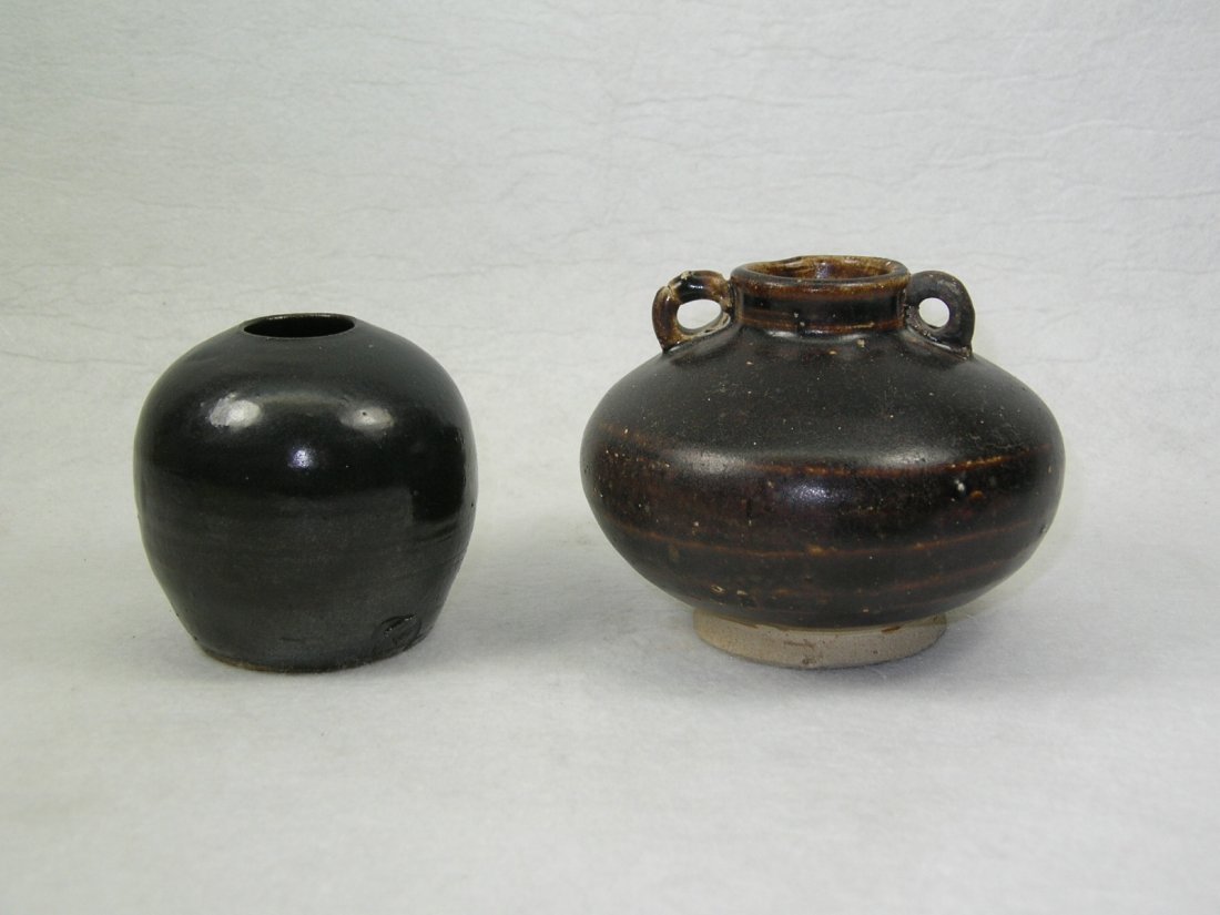 Two Small Antique Stoneware Jars (1 of 10)