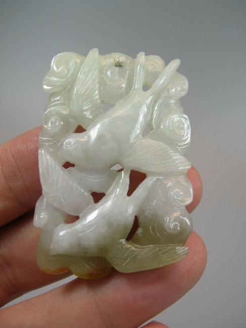 Old Chinese Jadeite Pendant (1 of 6)