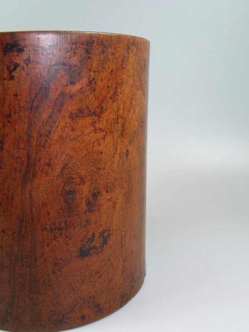 Unusual Antique Chinese Huanghuali Brush Pot (1 of 10)